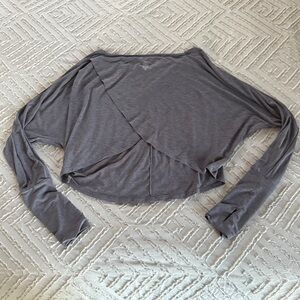 FP Movement by Free People Gray Crop Top